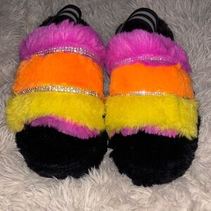 Colorful Furry Slippers